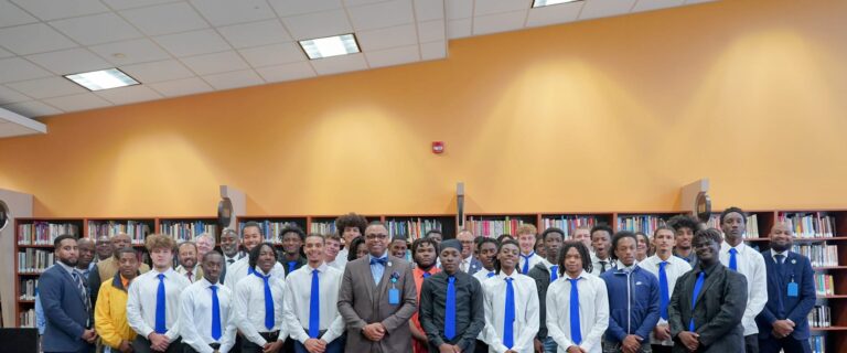 staff and studnet tie tying participants